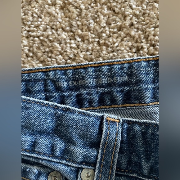 AG Adriano Goldschmied Ex Boyfriend Sloughy Slim Jeans Womens 25 R Ripped Grunge - Picture 13 of 16